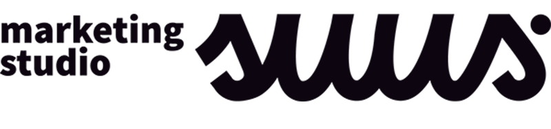Liggende variant van het logo van Marketingstudio Suus - Freelance Marketeer en Wordpress Webdesigner